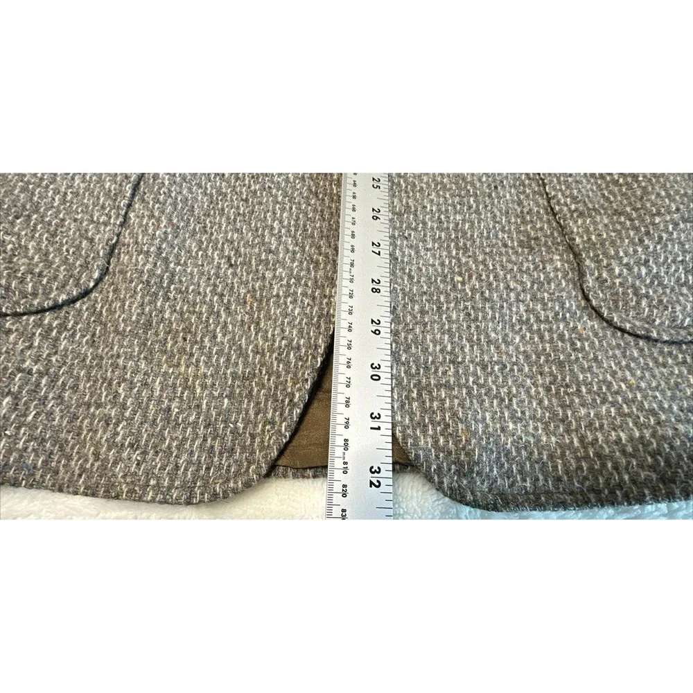 LEVIS Men`s 44L Gray/Blue Tweed WESTERN WEAR Blazer JACKET Rockabilly Elbow pads